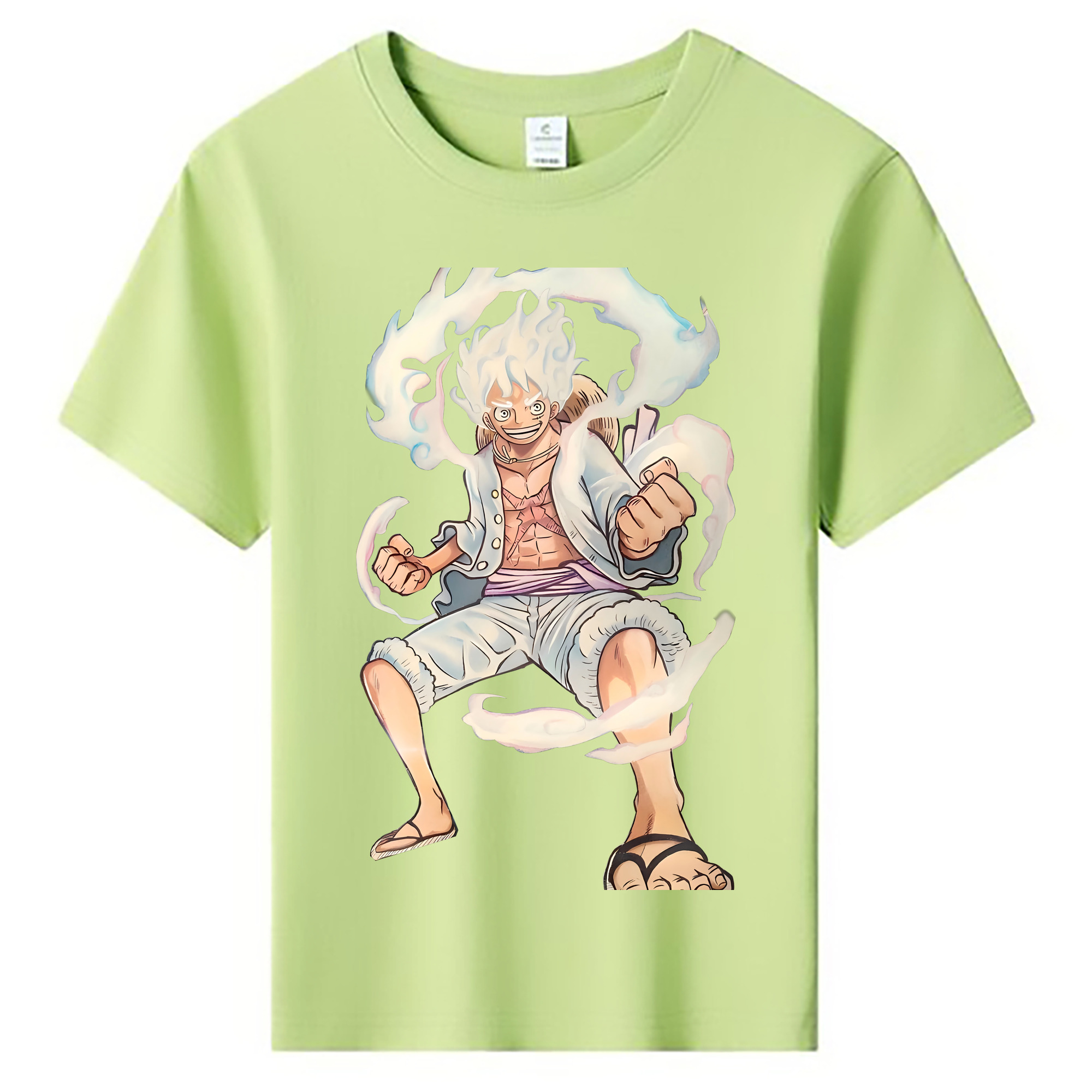 ワンピース モンキー・D・ルフィ ONE PIECE Monkey D. Luffy 綿100％キッズTシャツ（フロントプリント）